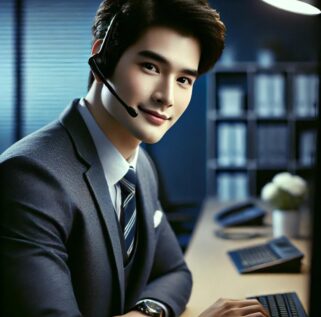 Customer service representative at UNOthai.com providing travel support | ممثل خدمة عملاء في UNOthai.com يقدم دعم السفر